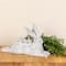Hello Honey® 16.5" Decorative Resting Rabbit with Birds Figurine